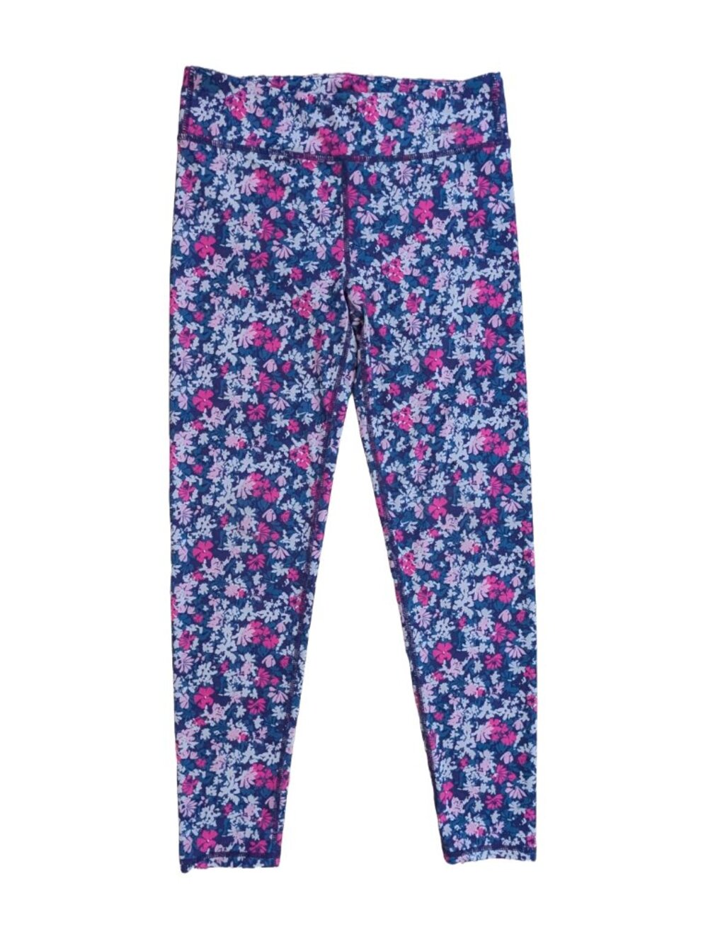 Eddie Bauer floral athletic leggings girls L 14/16 VGUC
